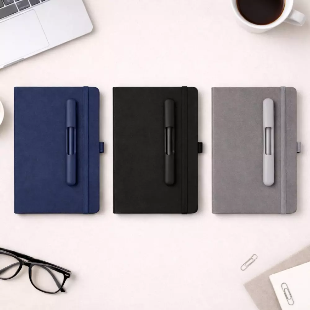 PU Fabric Diary with Pen – A5 - Image 8