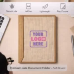 Premium Jute Document Folder – Soft Bound - Image 3