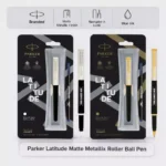 Premium Parker Latitude Matte Metallix Roller Ball Pen - Image 3