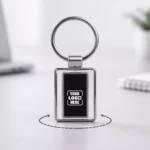 Rectangle Rotating Key Chain - Image 3