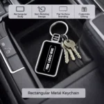 Rectangular Metal Keychain - Image 2