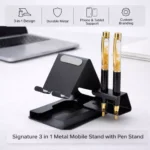 Signature 3 in 1 Metal Mobile Stand with Pen Stand - Image 3