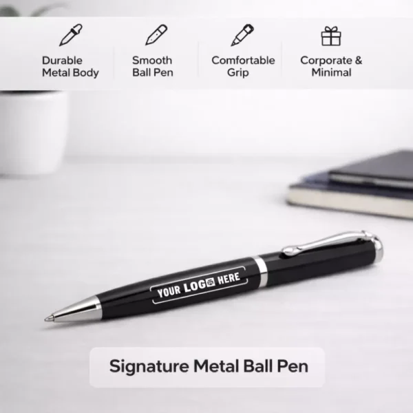 Signatech Ball Pen Signature Metal Ball Pen for Corporate Gifting and Office Use