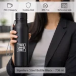 Signature Steel Bottle Black – 900 ml - Image 2