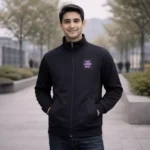 UCB Bonded Fleece Jacket-Black - Image 3