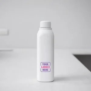 Aura Square Insulated Steel Bottle 750ml white with clean finish and durable build for corporate gifting and onboarding kits by Brandvaarta