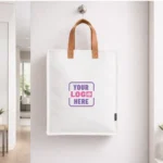 Aura Felt Tote Bag Big cream with spacious design and durable felt material for corporate gifting and onboarding kits by Brandvaarta