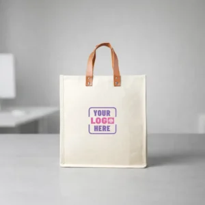 Aura Felt Tote Bag Small cream with compact design and durable felt material for corporate gifting and onboarding kits by Brandvaarta