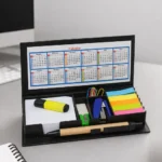 Aura Office Stationery Box With Calculator black