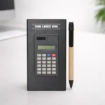 Aura Office Stationery Box With Calculator black front