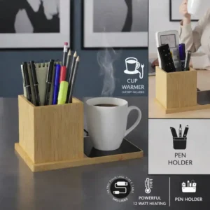 Bamboo-2-in-1-Wireless-Charger-with-Mobile-Stand-feature for employee kit