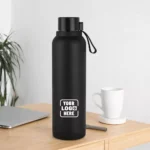 Comfort Carry Insulated Bottle Black 750ml insulated water bottle suitable for corporate gifting and employee welcome kits