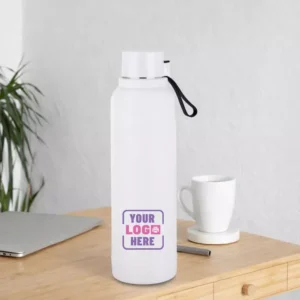 Comfort Carry Insulated Bottle White 750ml insulated water bottle suitable for corporate gifting and employee welcome kits