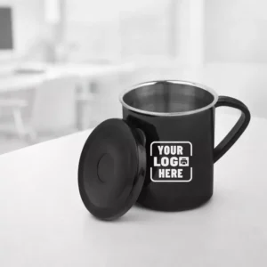 Daily Sip Steel Tea Mug 200ml stainless steel tea mug open view suitable for corporate gifting, employee welcome kits and office use