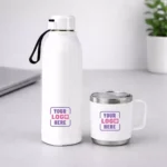 Executive-Insulated-Bottle-Gift-Set-open placed on table