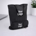 Folding Shopping Bag With Zippered Pocket reusable foldable bag suitable for corporate gifting, employee welcome kits and events