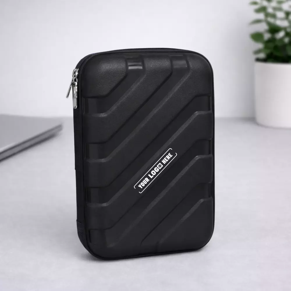 Hard Shell Utility Travel Case Hard Shell Utility Travel Case protective organizer for tech accessories and travel essentials suitable for corporate gifting and employee kits