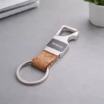 Hook Keychain Cork eco-friendly cork keychain suitable for corporate gifting, employee welcome kits and event giveaways