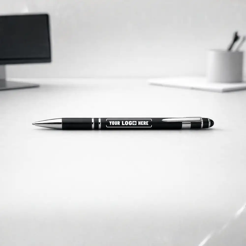 Ignis Rubber Grip Metal Pen with smooth finish and comfortable grip for writing in corporate gifting and onboarding kit by Brandvaarta