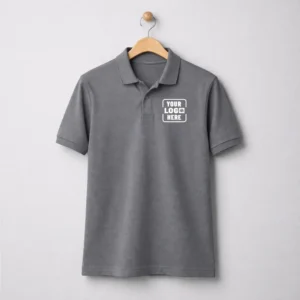 Scott Classic Cotton Polo T-Shirt grey with soft cotton fabric and classic fit for corporate gifting and onboarding kits by Brandvaarta