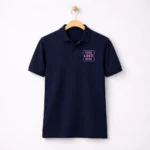 Scott Classic Cotton Polo T-Shirt navy with soft breathable fabric and smart fit for corporate gifting and onboarding kits by Brandvaarta