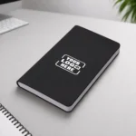 Signature Flex Pocket Notebook black with compact flexible cover for daily notes in corporate gifting and onboarding kits by Brandvaarta