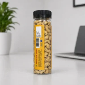 Nutbut roasted salted almond pack backside with premium almonds ideal for corporate gifting and employee welcome kits