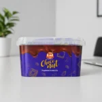 Choco Nut Delight Box 250 gm side view corporate chocolate container packaging