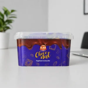 Choco Nut Delight Box 250 gm side view corporate chocolate container packaging
