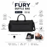Offikraft Fury duffle bag 31 litre with spacious compartments and durable design for travel, employee kits, and daily use features