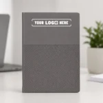 Majestic Slant Notebook with a modern angled cover design for corporate gifting, employee welcome kits, and branded office use grey color