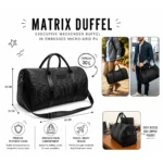 Matrix duffel bag 30 litre with spacious storage compartments and durable carry handles for travel and employee welcome kits for employees