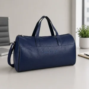 Nautica Croco duffle bag with premium crocodile texture finish and spacious storage for travel, onboarding kits, and daily use