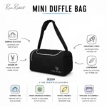 Rare Rabbit mini duffle bag with compact design and carry handles suitable for employee welcome kits and daily travel