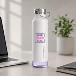 Thames Bluetooth Smart Bottle 700 ml White with temperature display and smart hydration features for workplace and travel use