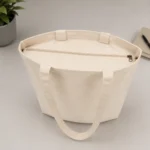 Premium Cream Zipper Tote 280GSM - Image 2