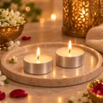 AuraDecor 9 Hours Burn Time Tealight Candles for festive corporate gifting