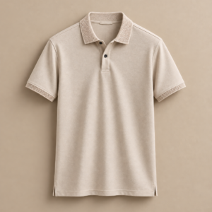 Sustainable Polo T-Shirt-240 GSM - Beige