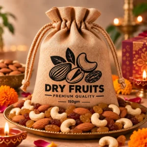 Premium Dry Fruit Potli Assorted Mix with cashew almond and raisins 150gm