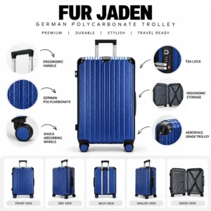 Fur Jaden Premium Travel Luggage Suitcase for Corporate Gifting features