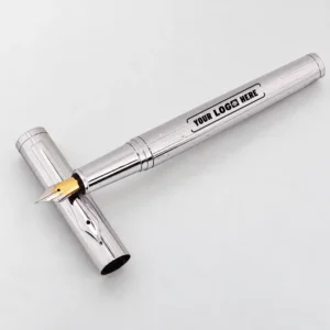 Sterling Silver Fountain Pen for Executive Stationery and Corporate Gifting